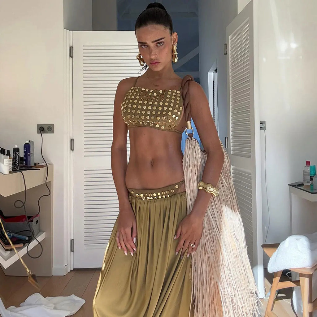 Sexy Swimsuit Bandage Bikini Women Halter Two Piece Swimwear Swimsuit High Waist Bathing Suit Beachwear Bandeau Biquini