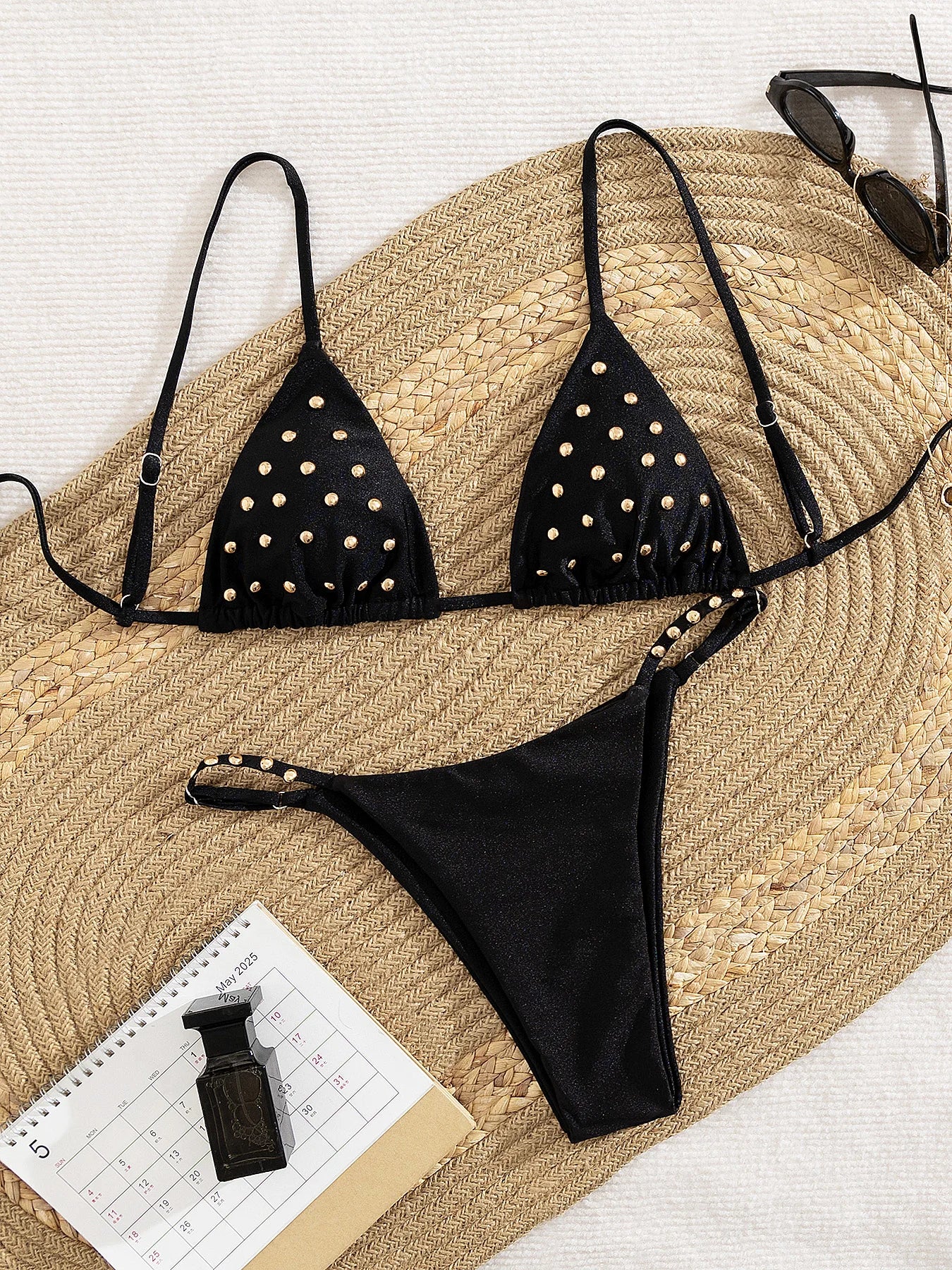 Sexy Swimsuit Bandage Bikini Women Halter Two Piece Swimwear Swimsuit High Waist Bathing Suit Beachwear Bandeau Biquini