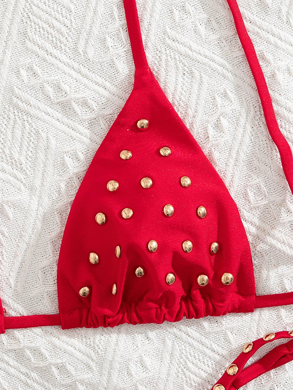 Sexy Swimsuit Bandage Bikini Women Halter Two Piece Swimwear Swimsuit High Waist Bathing Suit Beachwear Bandeau Biquini