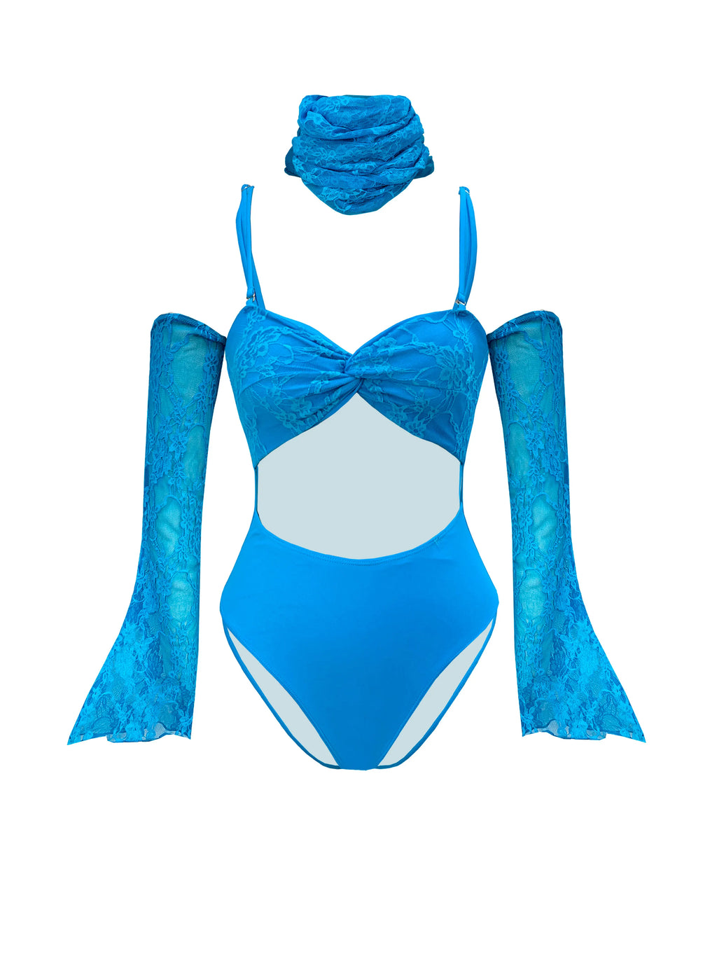 Fashion Lace Bikini And Long Skirt Women 3/4 Pc Set Swimsuit 2025 Sexy See Through Biquni Lady Beachwear Outfit Female Dress Set