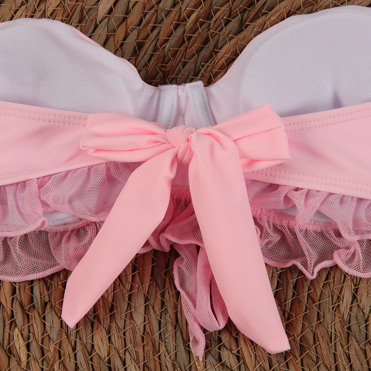 Sexy 3 pieces Bikinis 2024 Swimsuit For Women Swimwear Brazilian Bikini Set Biquini Female Swimuits Bandeau Pink Beachwear