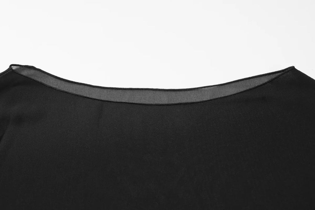 Woman Clothes See-through Chiffon Blouses Sexy Fashion Solid Cover-ups Ladies Elegant Night Club Tops White Black Streetwear