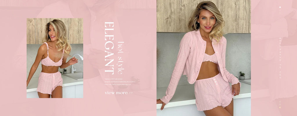 Marthaqiqi Casual Ladies Nightwear Suit Sexy V-Neck Robe Long Sleeve Nightgown Tank Top Sleepwear Pants Loose Pajama 3 Piece Set